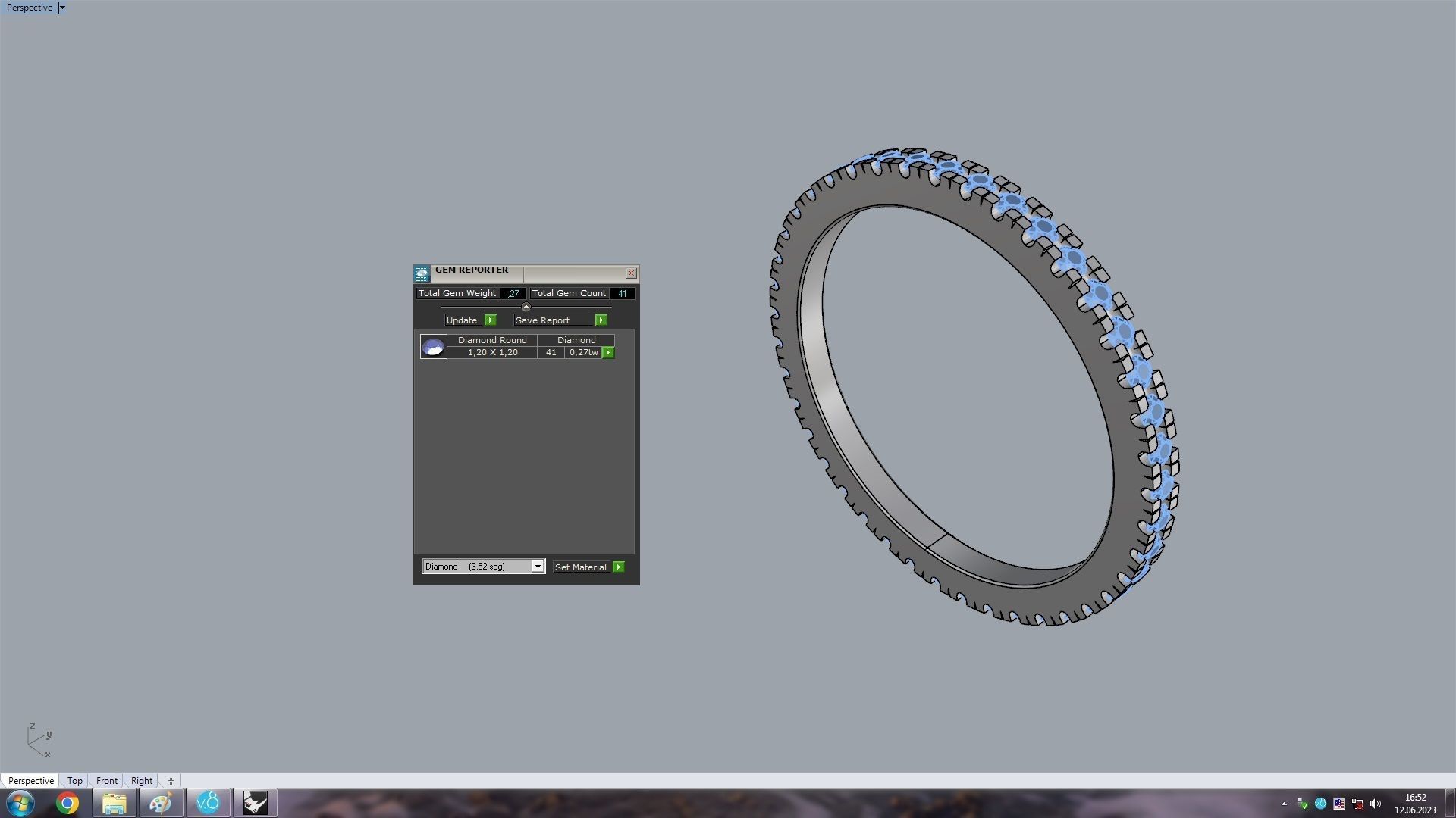 Ring 16 5mm 3D print model_2