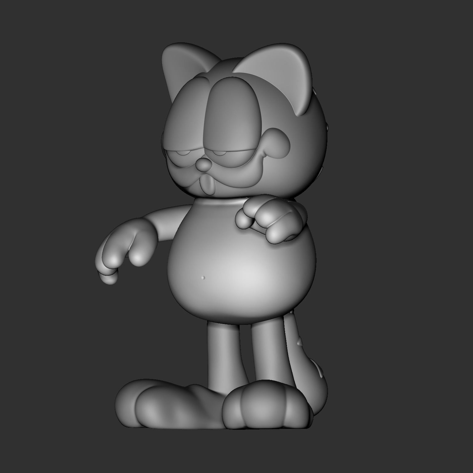 Garfield 3D Print Model 3D print model_5