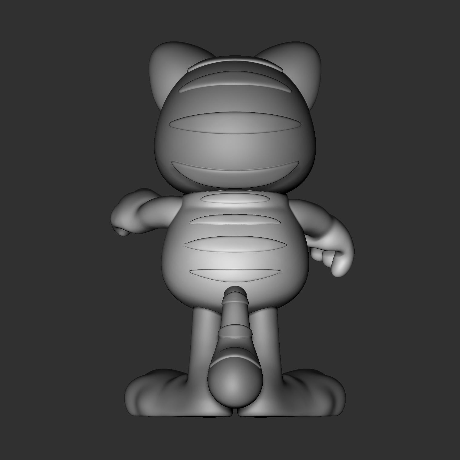 Garfield 3D Print Model 3D print model_8