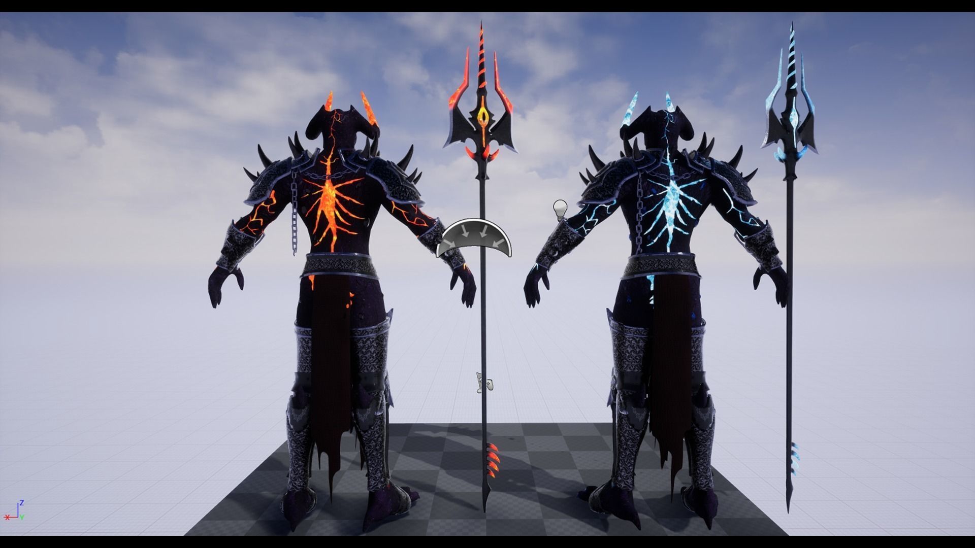 Obsidian Demon Low-poly 3D model_3