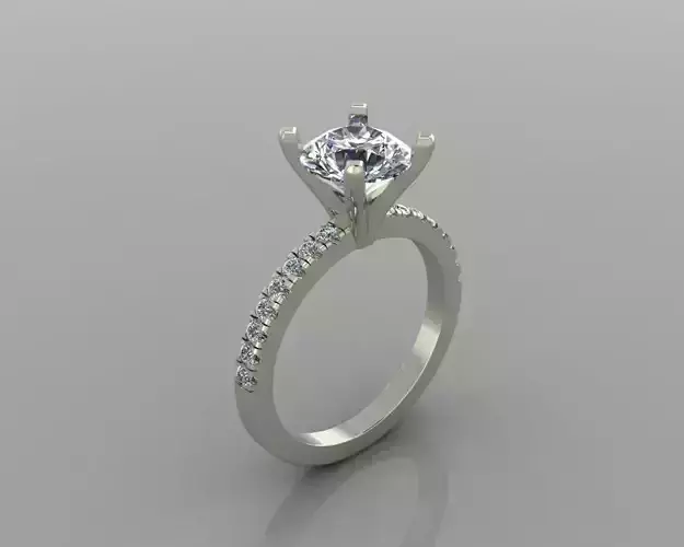 126 Jewelery solitaire ring for woman