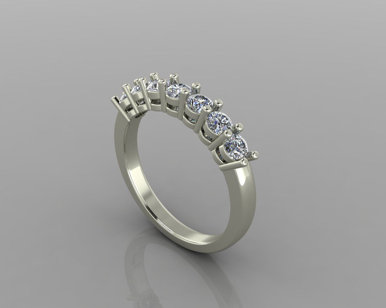121 Engagement Ring 3d print model 3D print model_2