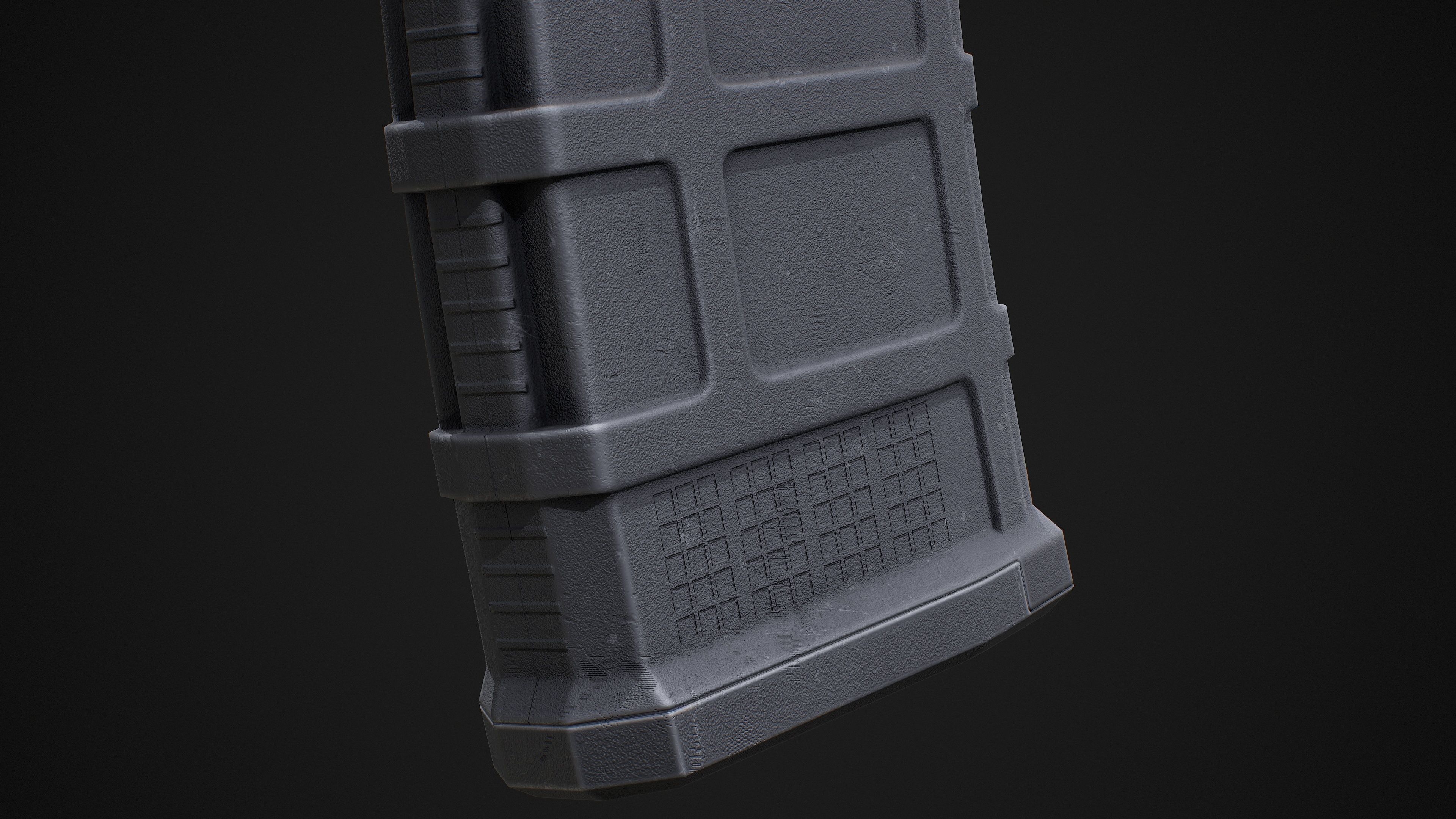 Magpul Pmag Magazine For AR-M4  Low-poly 3D model_8