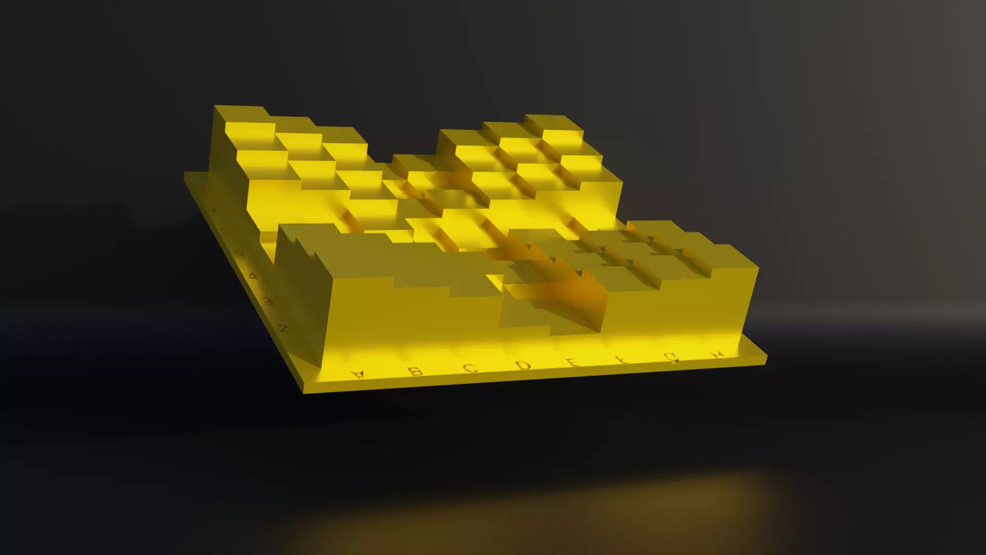 Step Different Chess Board - Chess Game Chess Table 3D print model