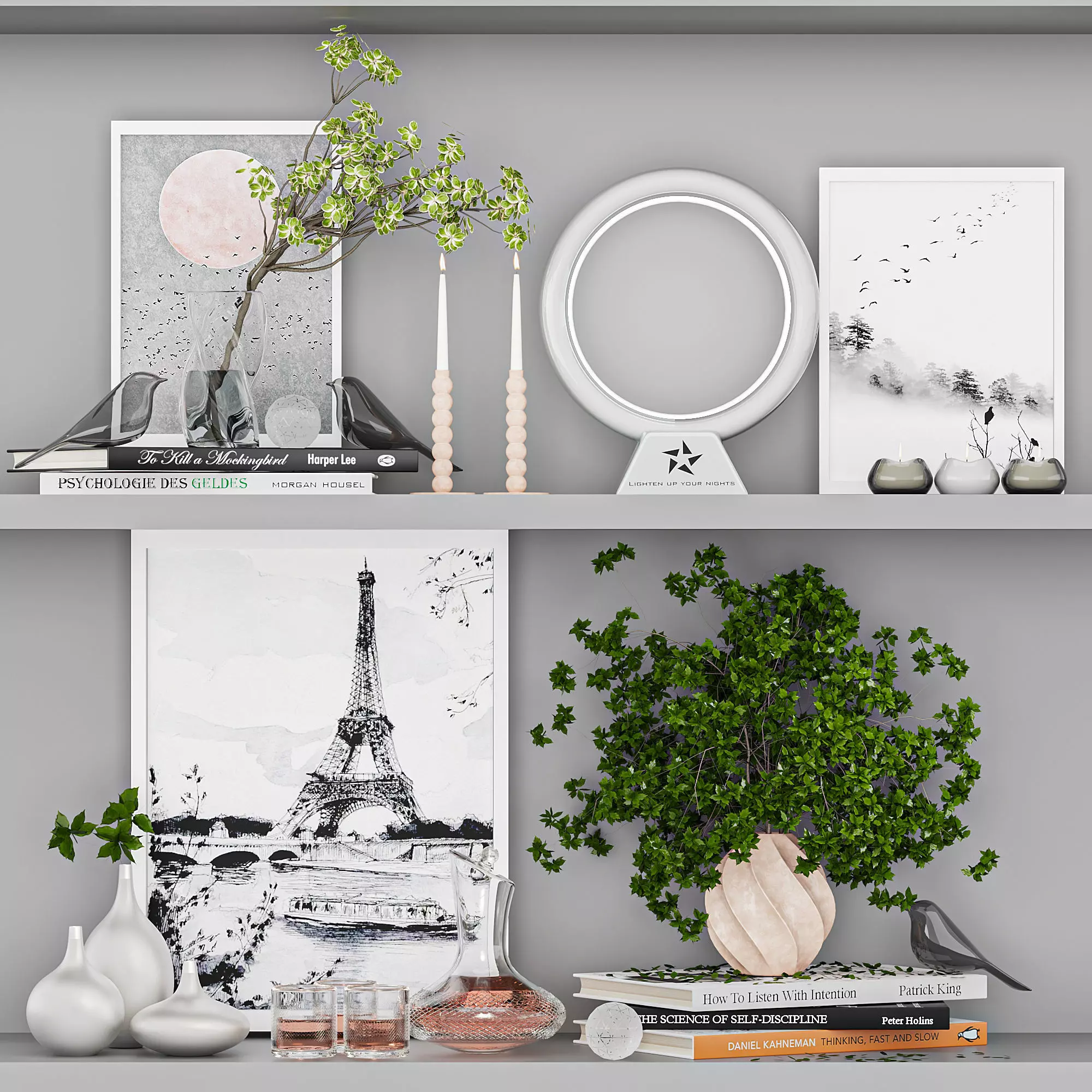 Decorative set 4 3D model_0