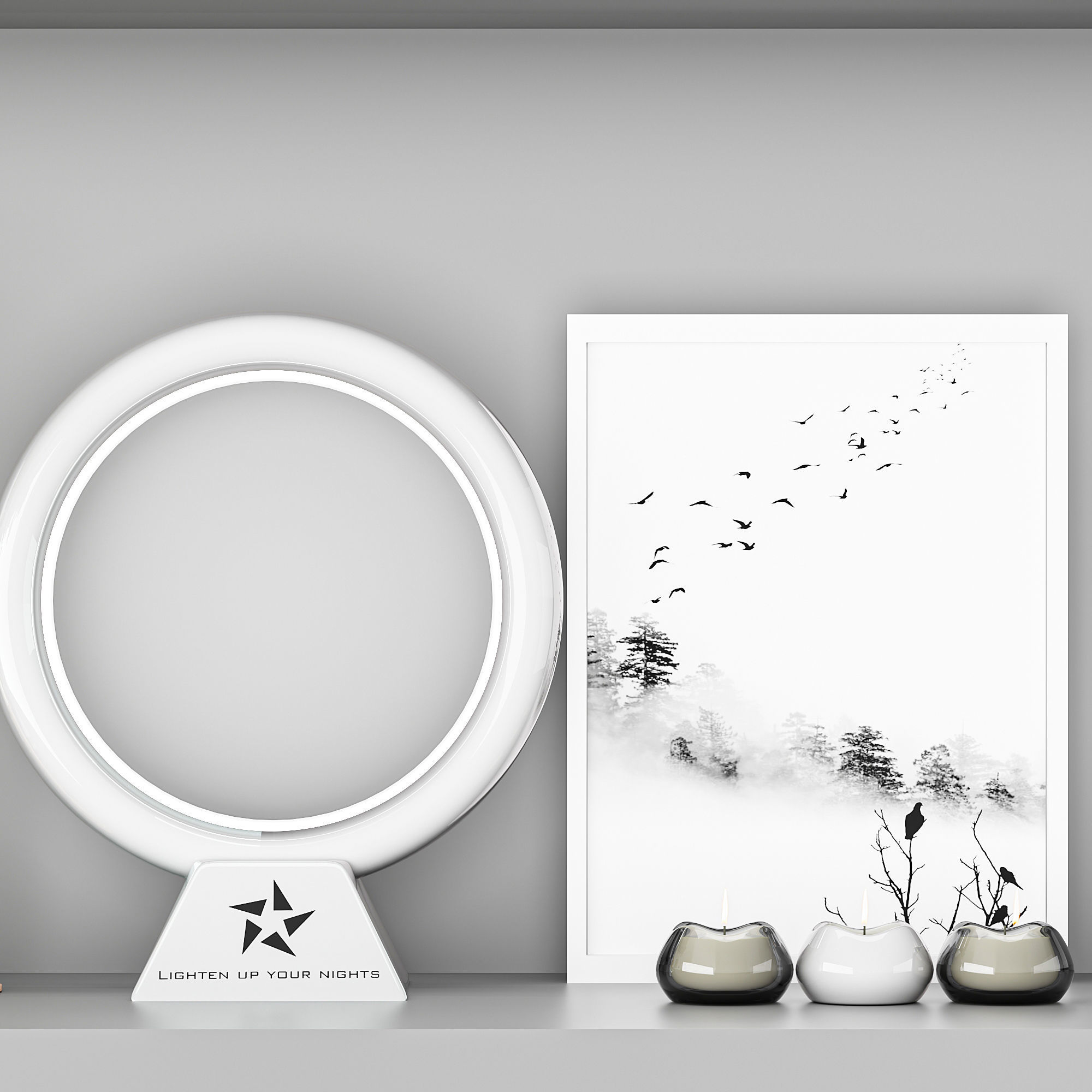 Decorative set 4 3D model_3