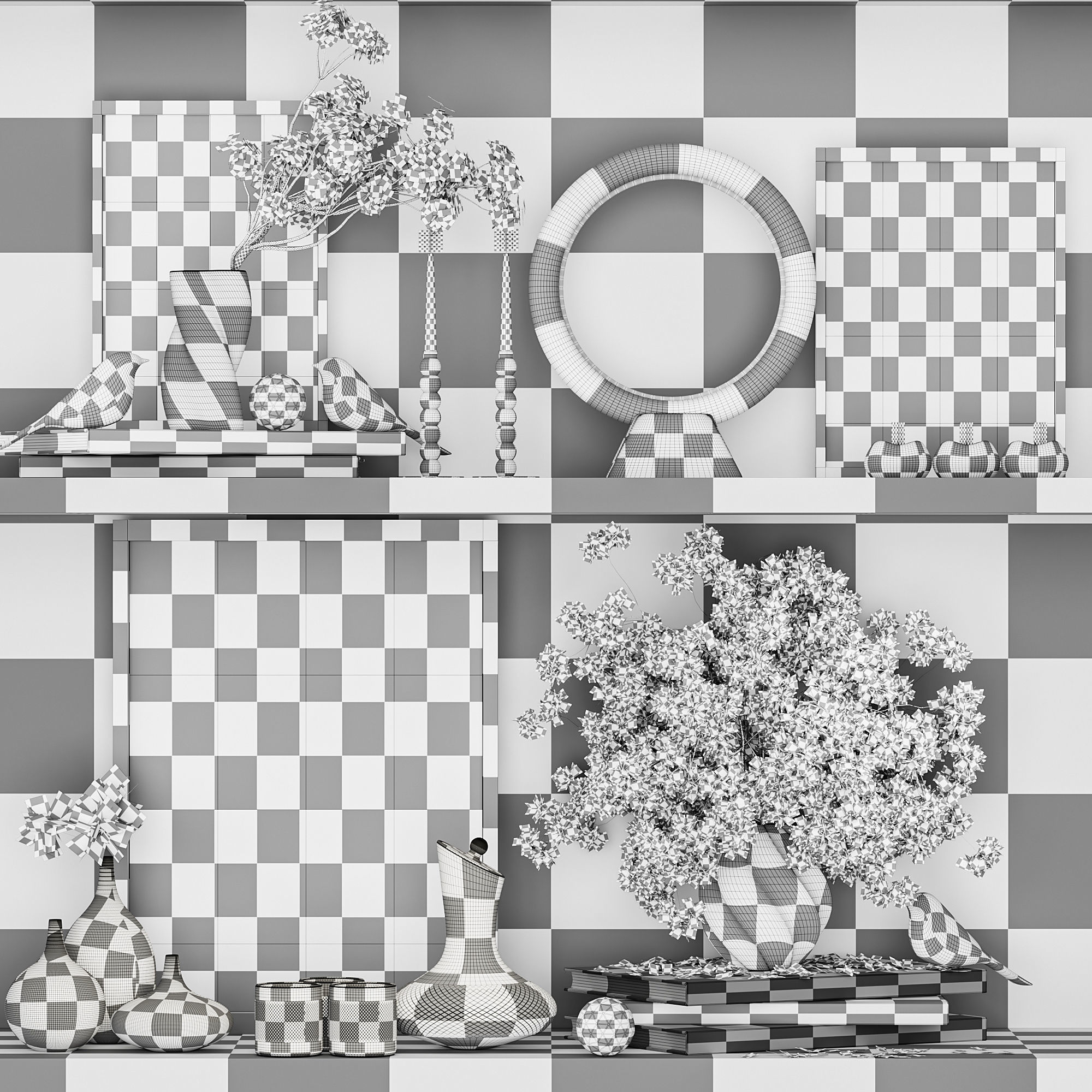 Decorative set 4 3D model_5