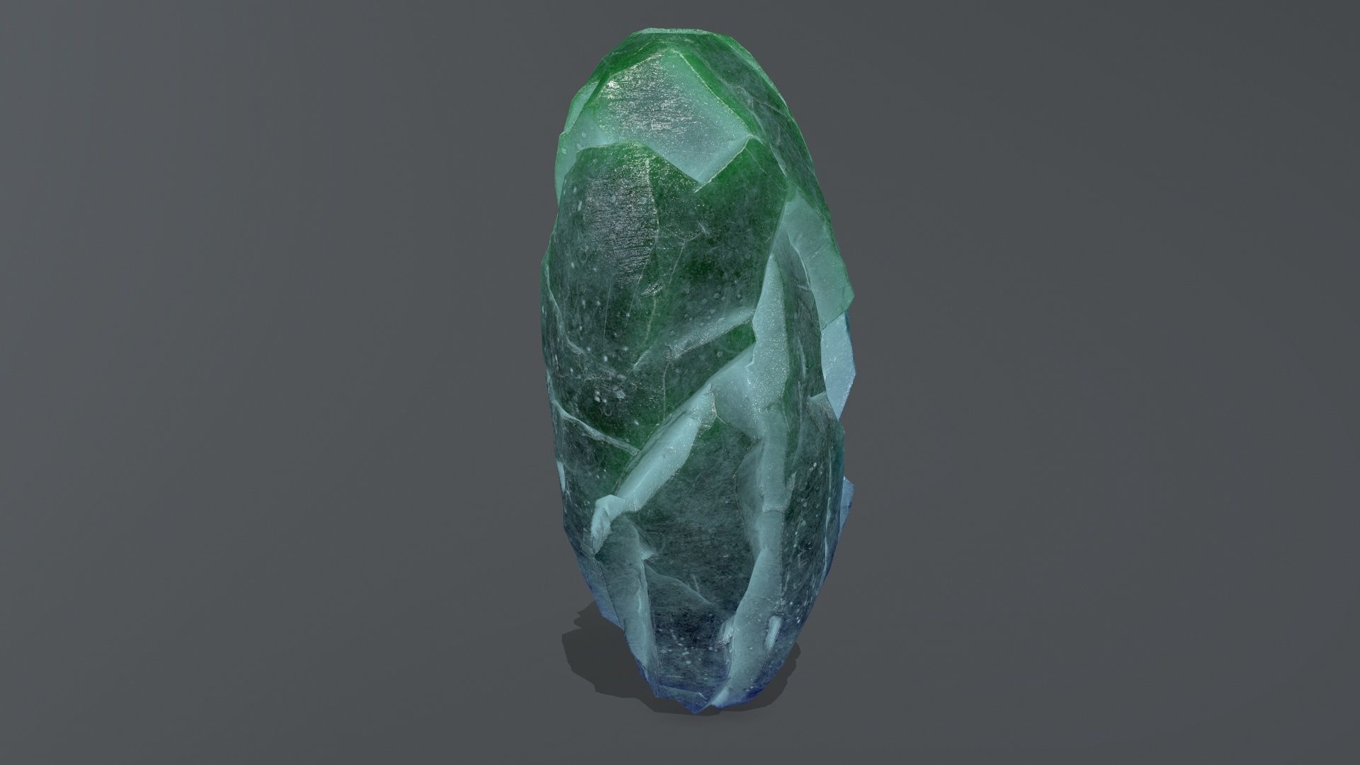 Broken Heart Low-poly 3D model_3