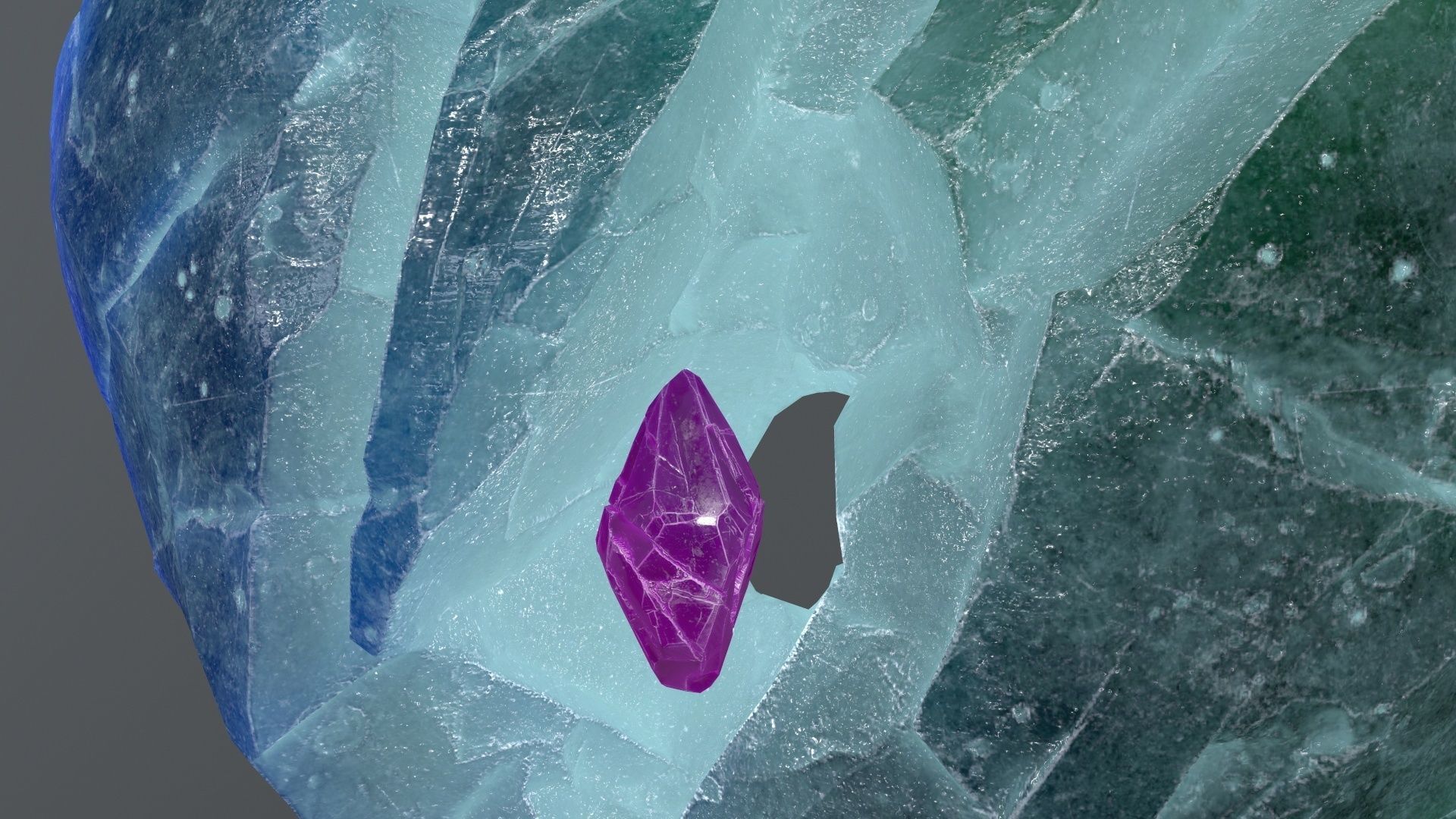 Broken Heart Low-poly 3D model_11