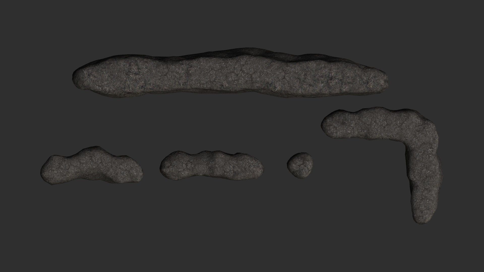 Cave Walls 4 - Base Free low-poly 3D model_9