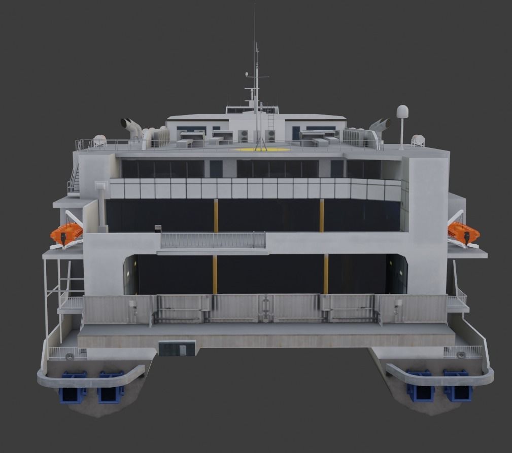 3D model High speed ferry Bornholmslinjen Express 5 3D model VR / AR