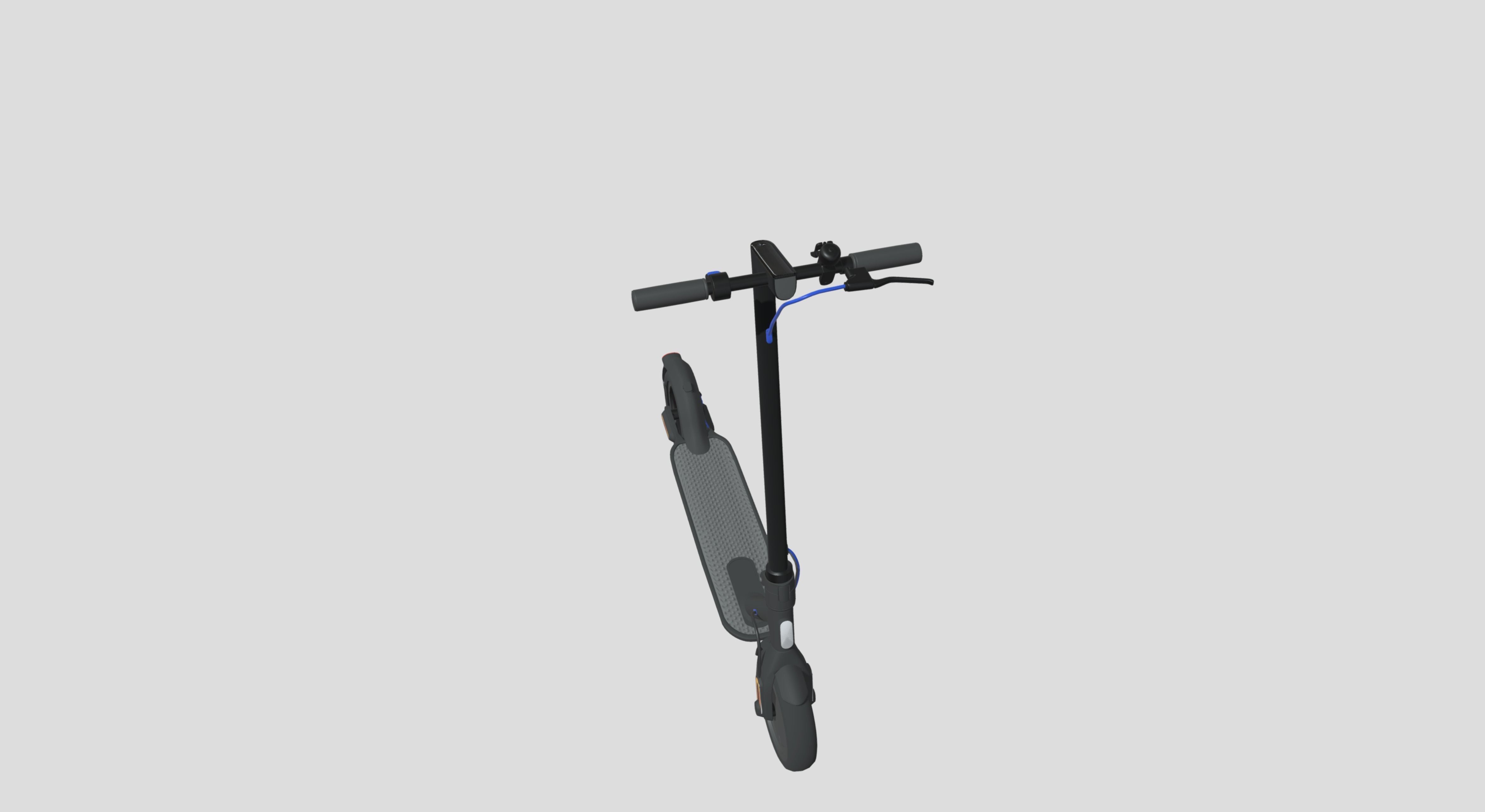 Black Scooter 3D model_2