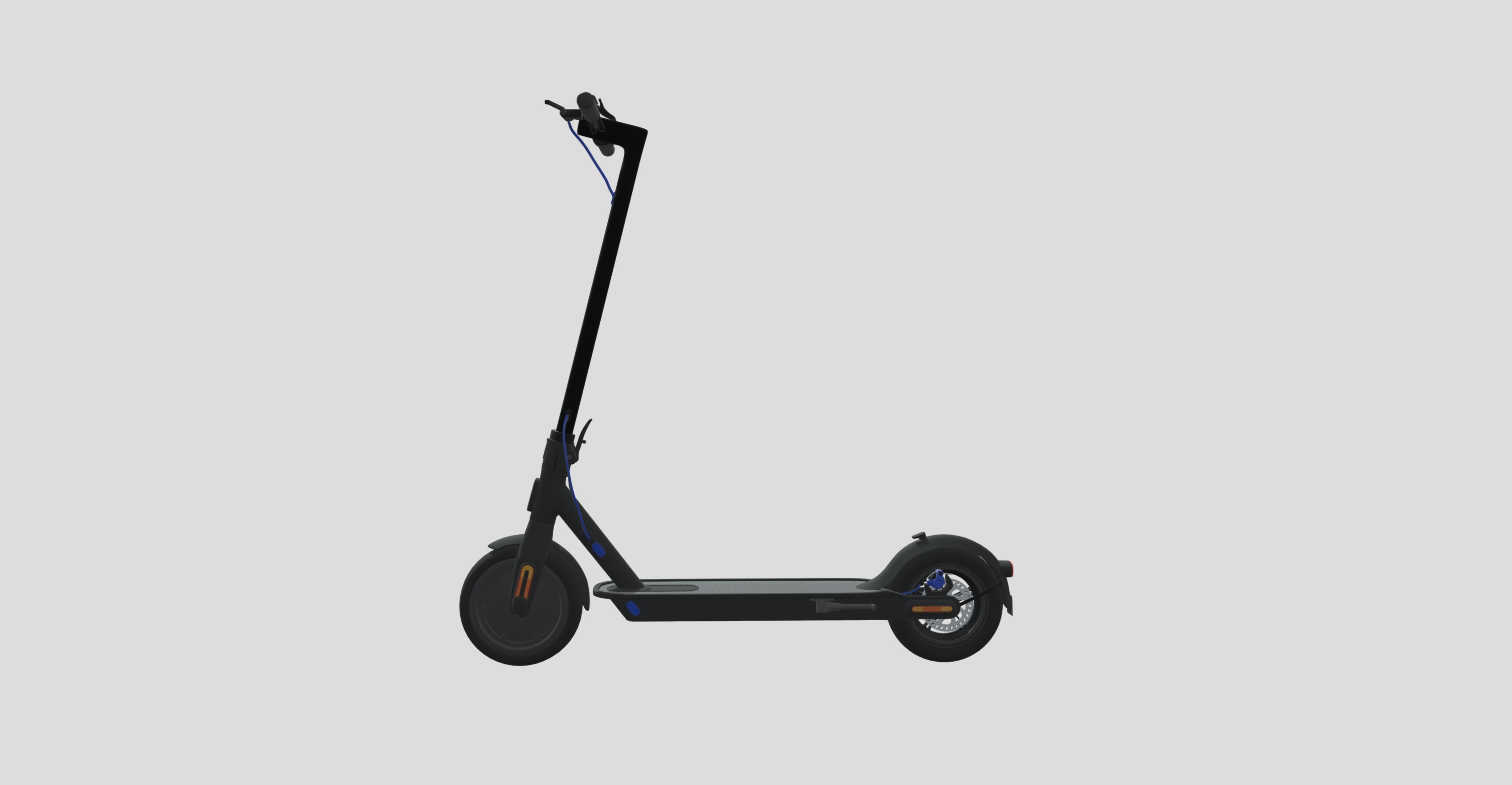 Black Scooter 3D model_1