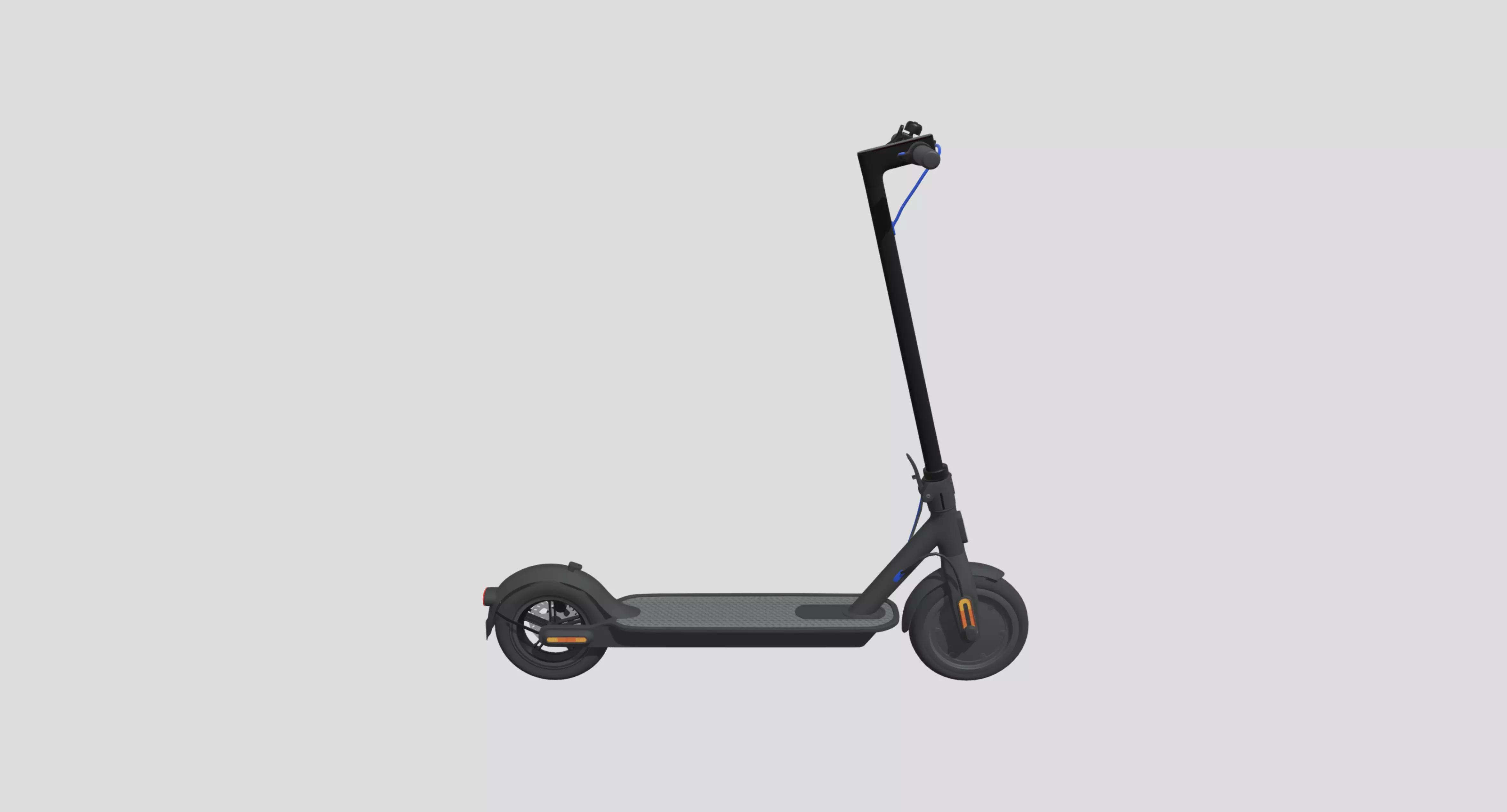 Black Scooter 3D model_0