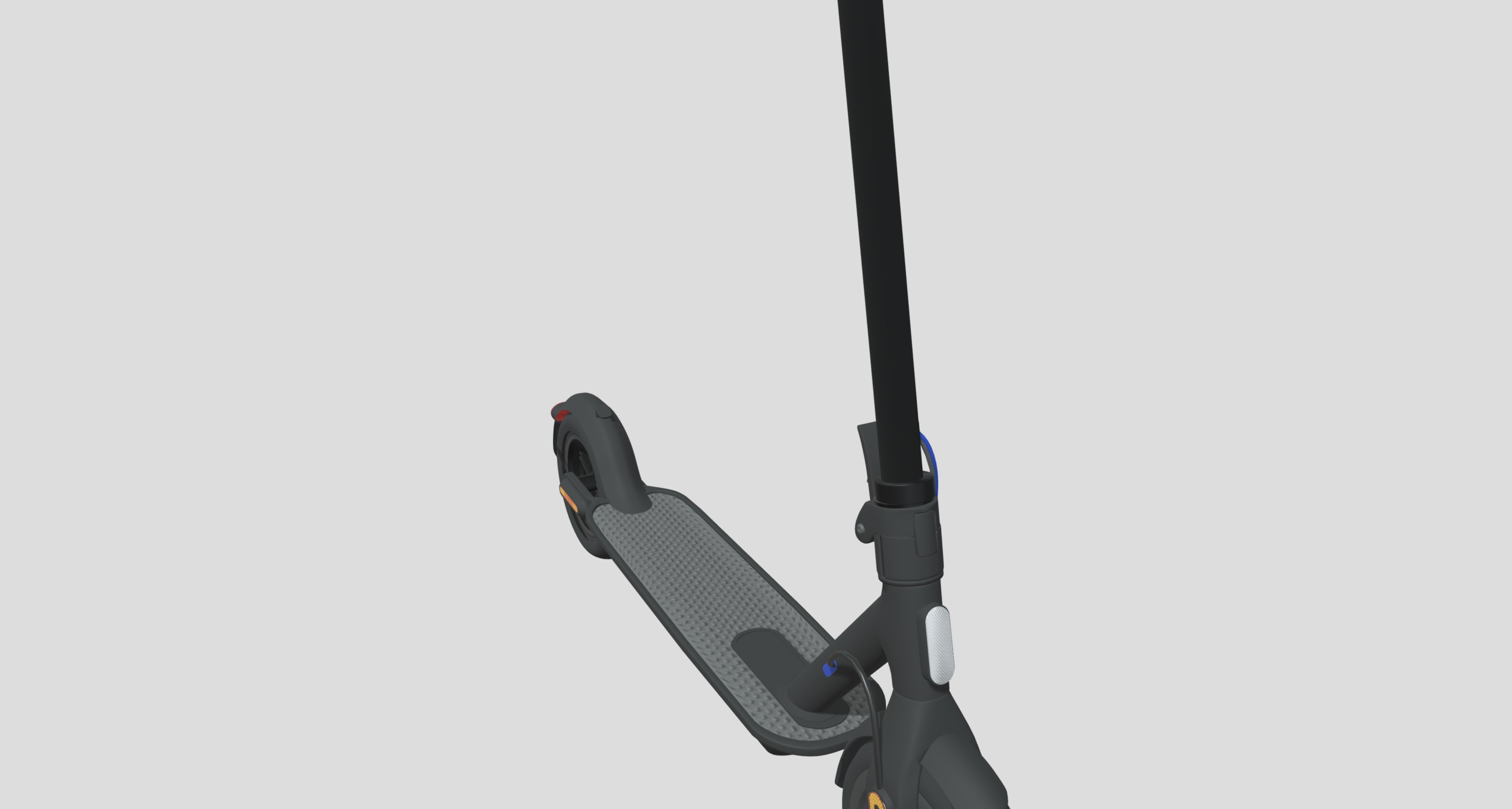 Black Scooter 3D model_3