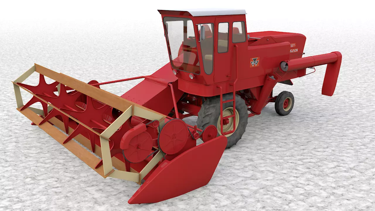 Massey Ferguson Super 92 Combine 1960 3D model