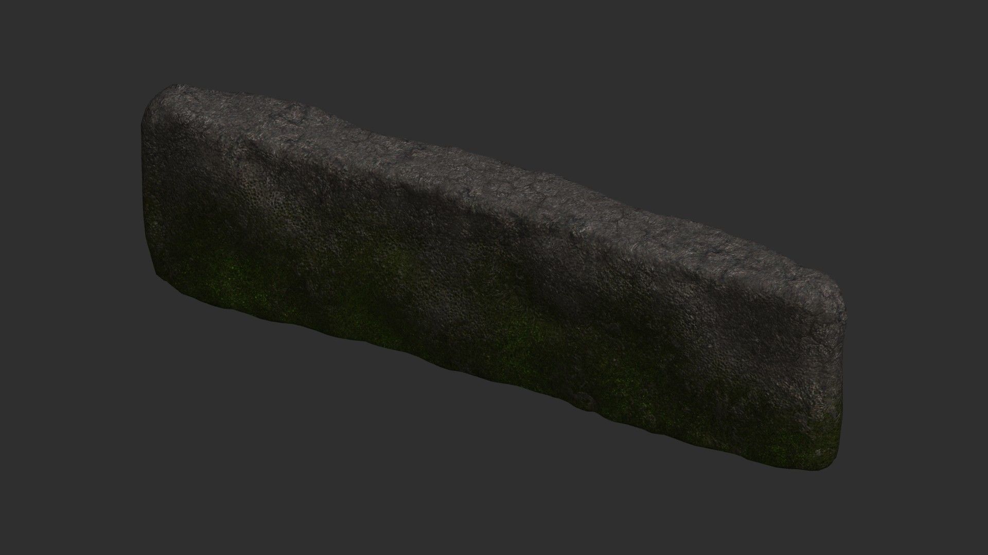 Cave Walls 4 - Moss 1 Low-poly 3D model_10