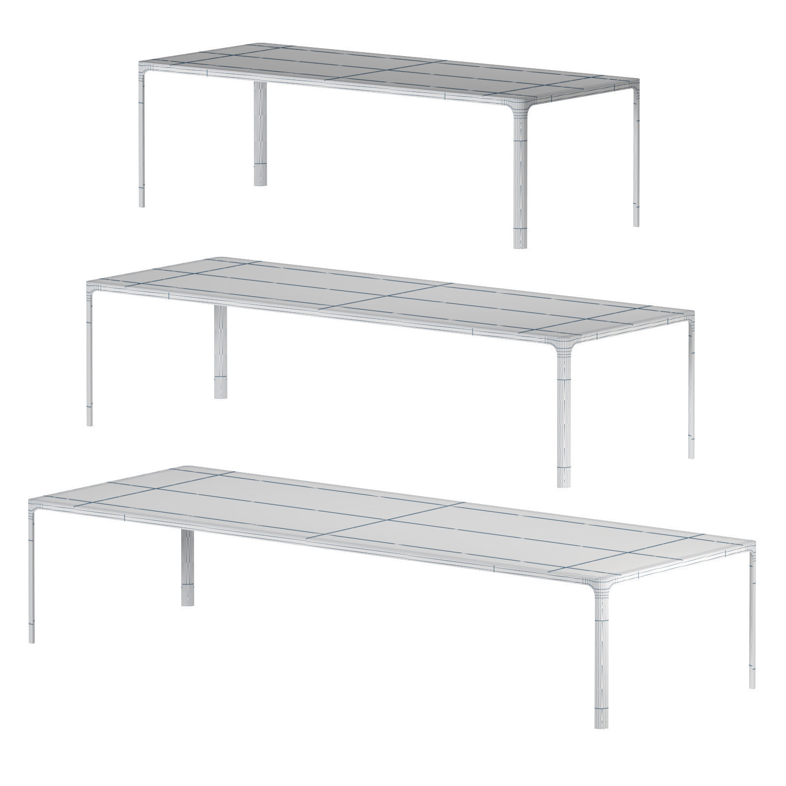 3D model Rimadesio Flat office table VR / AR / low-poly | CGTrader