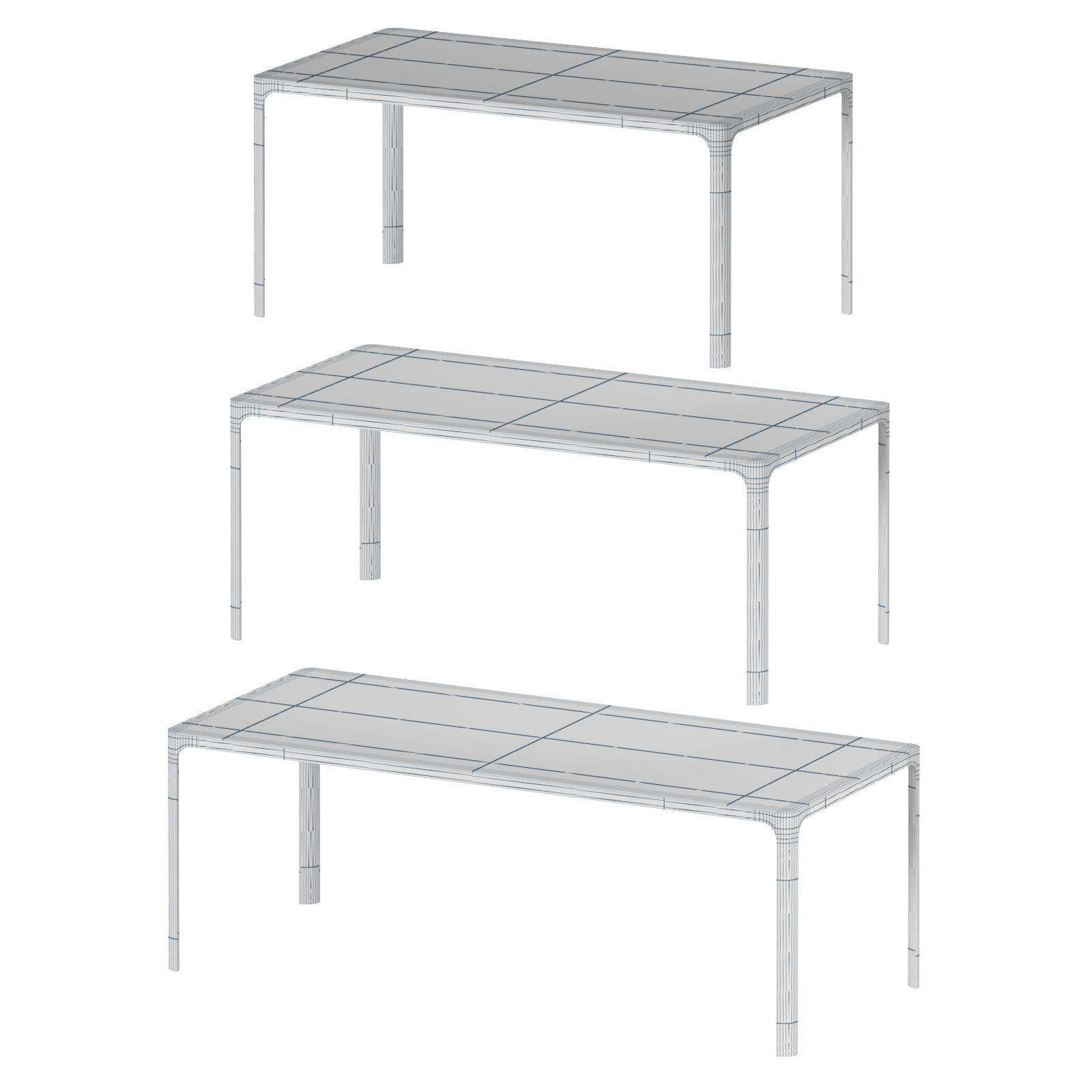 3D model Rimadesio Flat office table VR / AR / low-poly | CGTrader