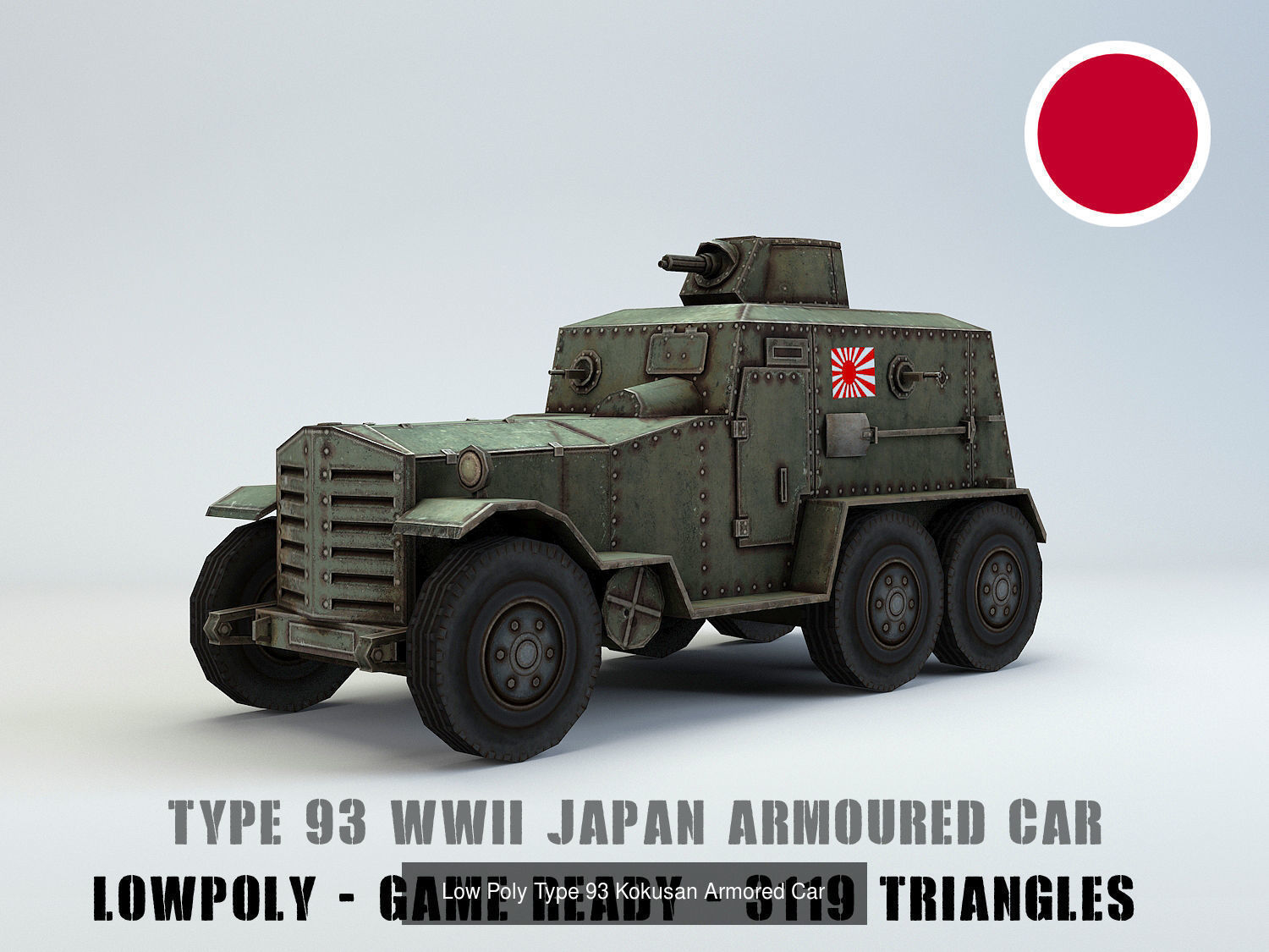 Low Poly Japan IJA WW2 warfare collection _3