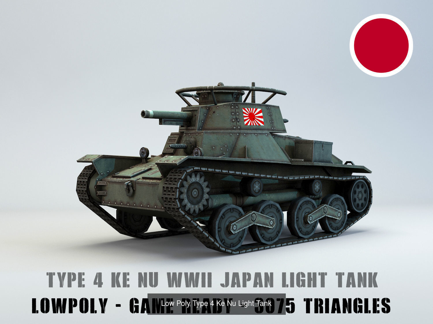 Low Poly Japan IJA WW2 warfare collection _8