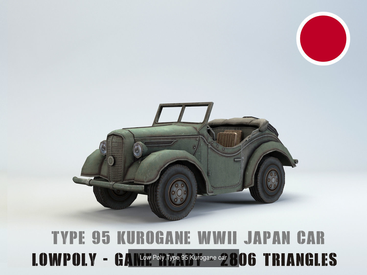 Low Poly Japan IJA WW2 warfare collection _5