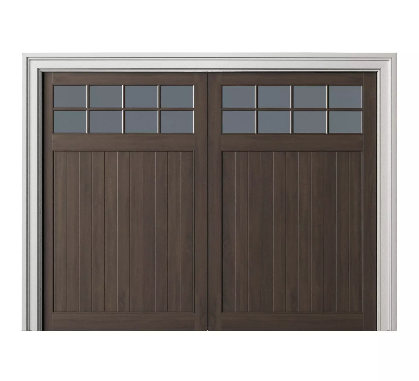 Automatic Classic Modern Garage Doors 3D model_0
