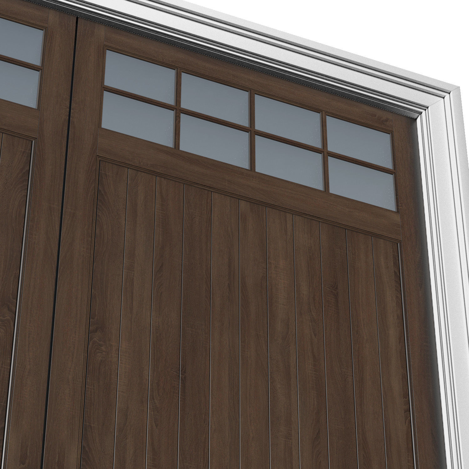 Automatic Classic Modern Garage Doors 3D model_1