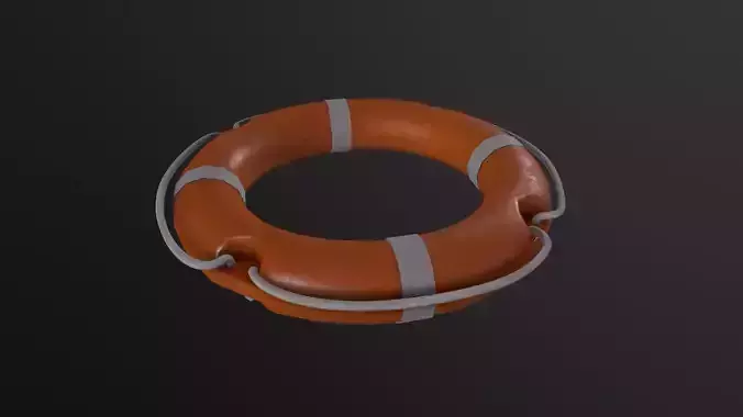 Lifebuoy 3D Model Low-poly 3D model