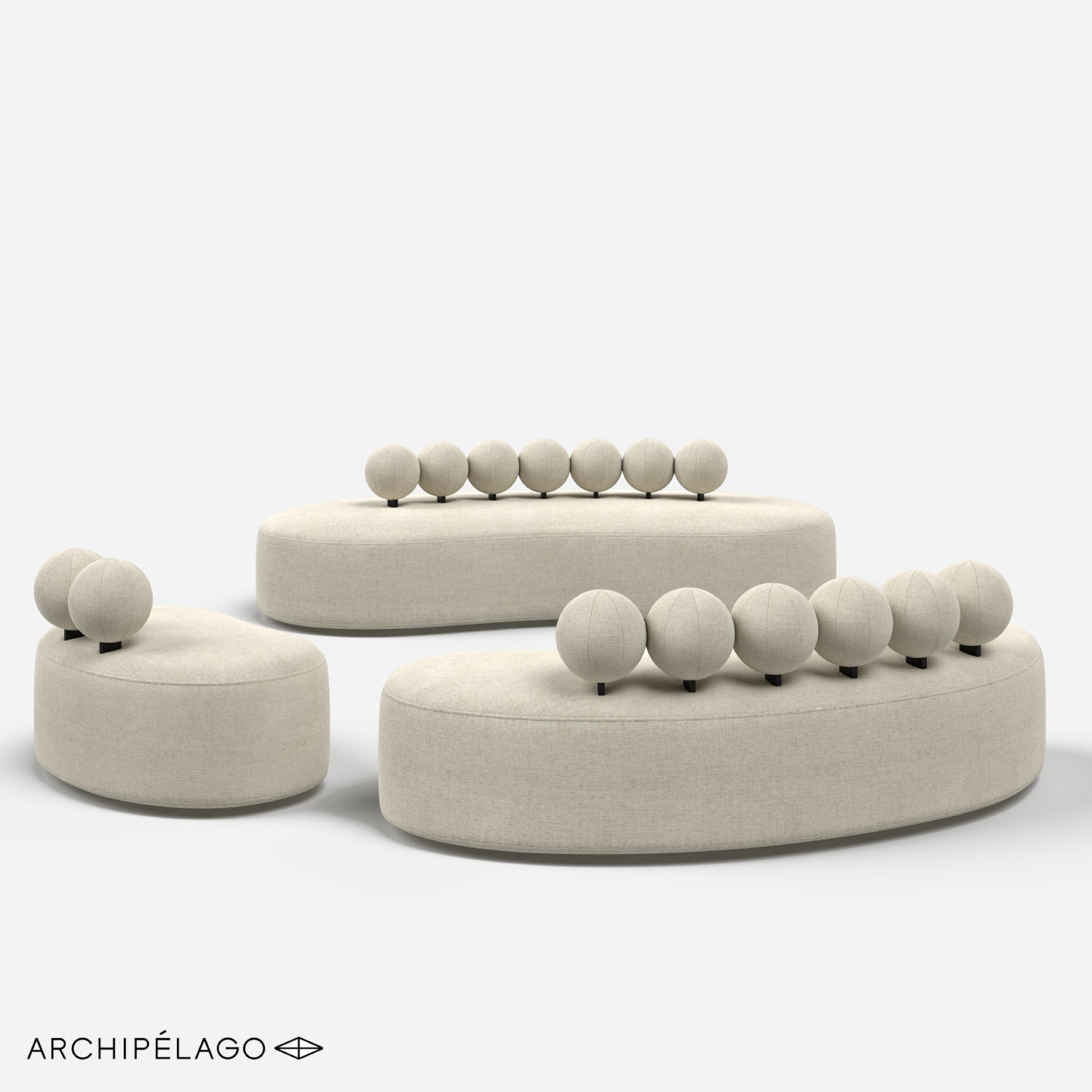 Sofa set AGO by Archipelago 3D model_1