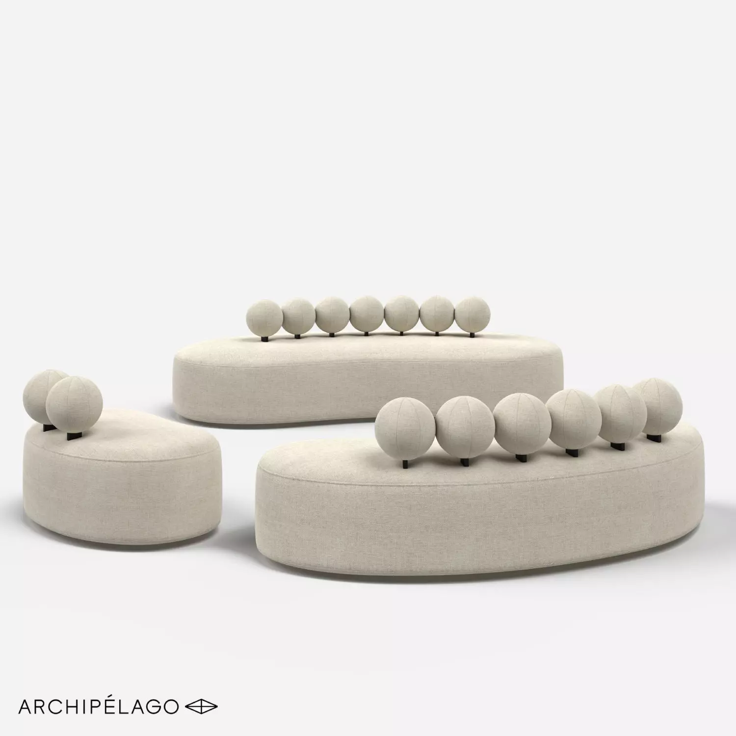Sofa set AGO by Archipelago 3D model_0