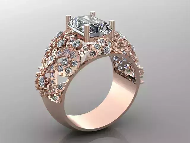 Wedding Engagement Women Ring 3D print model