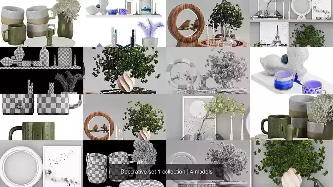 Decorative set 1 collection 