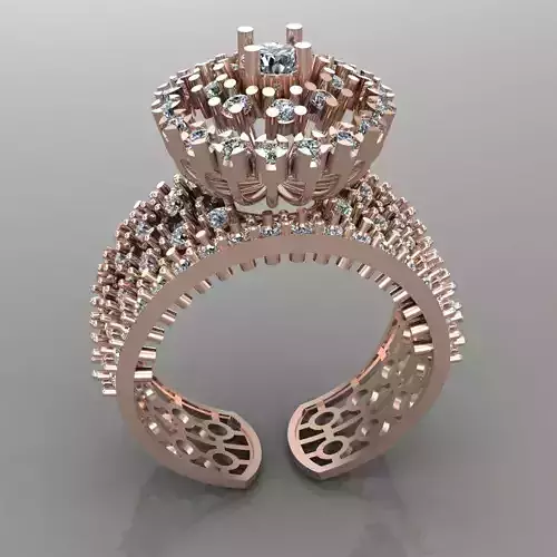 Wedding Engagement Women Ring 3D print model