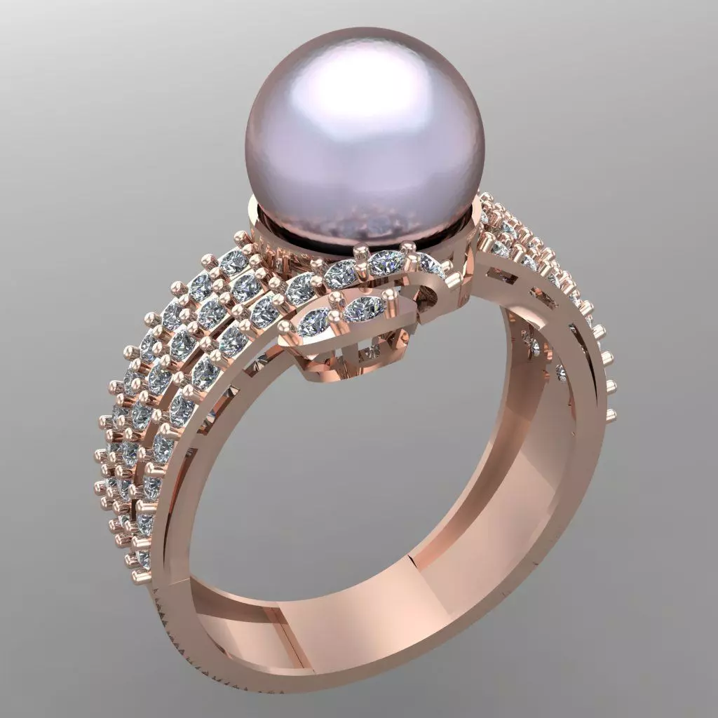 Wedding Engagement Women Ring 3D print model 3D print model