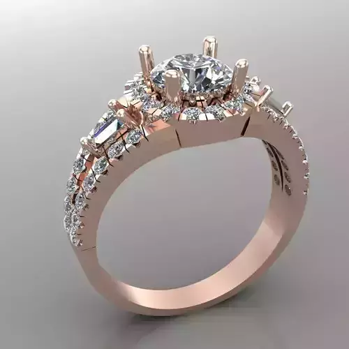 Wedding Engagement Women Ring 3D print model