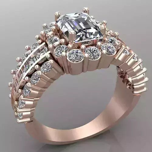 Wedding Engagement Women Ring 3D print model
