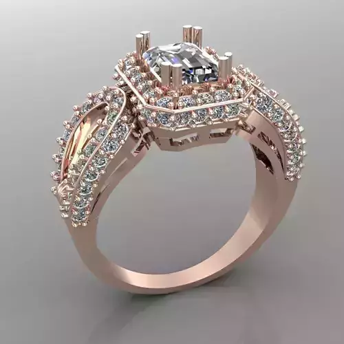 Wedding Engagement Women Ring 3D print model