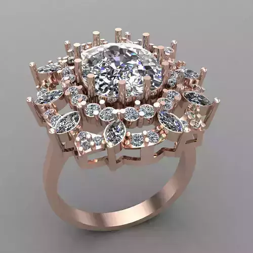 Wedding Engagement Women Ring 3D print model