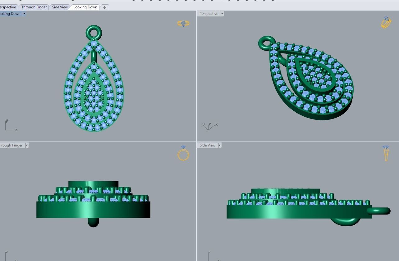 pendant 3D print model_3