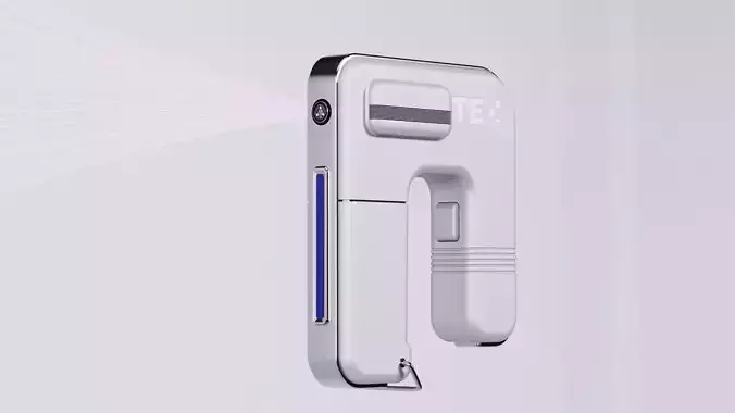 Scanner of the human nervous and vascular system Low-poly 3D model