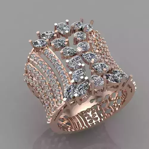 Wedding Engagement Women Ring 3D print model