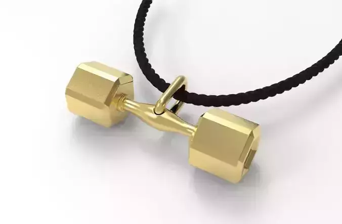 Dumbbell pendant 3D print model