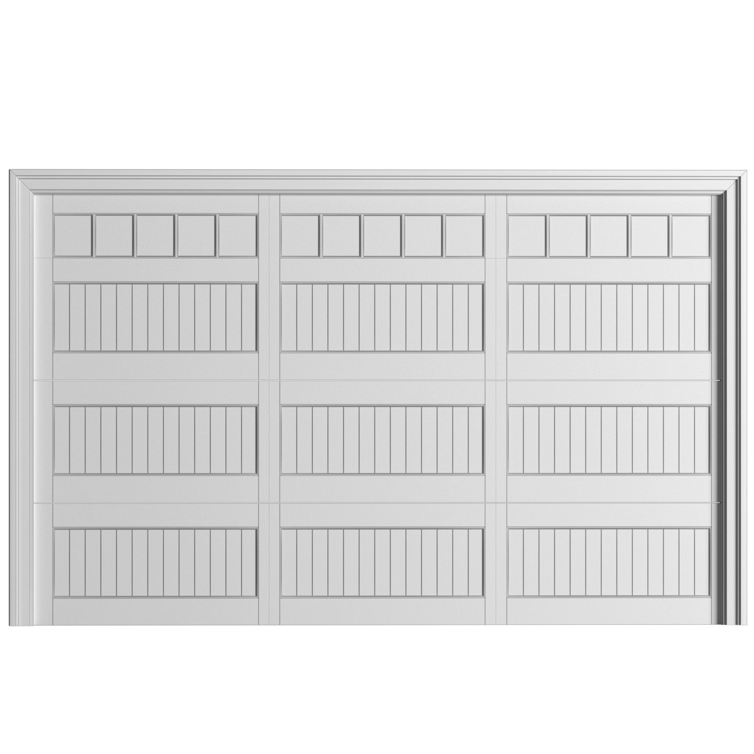 Automatic Classic Modern Garage Doors 3D model_3