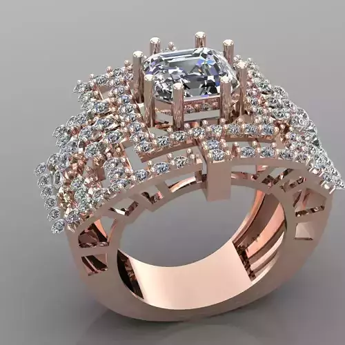 Wedding Engagement Women Ring 3D print model