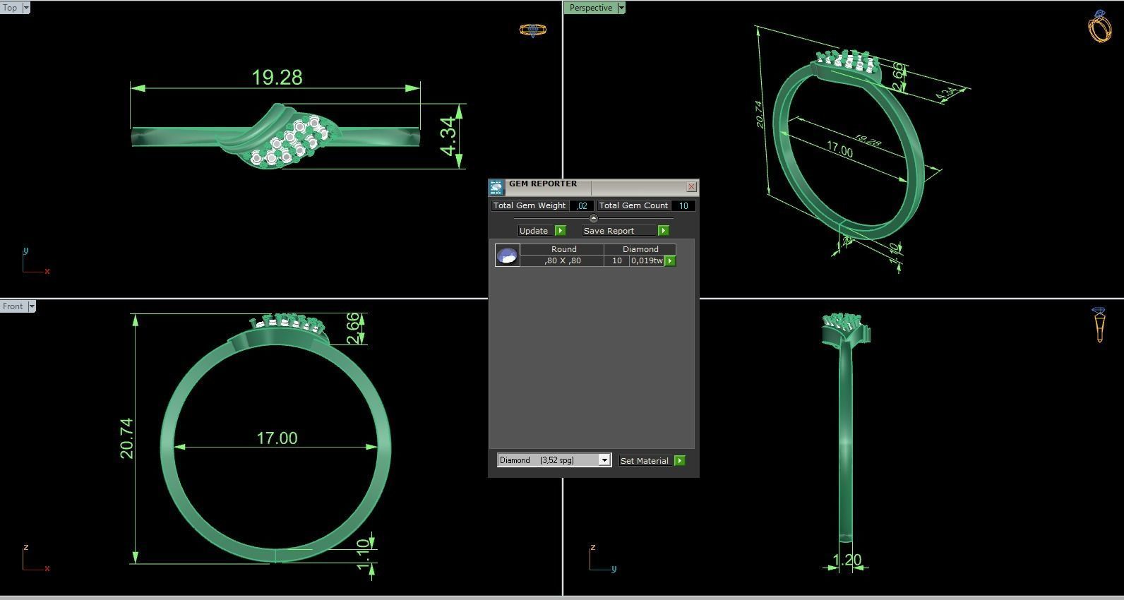Minimalist Ring 623 3D print model_9