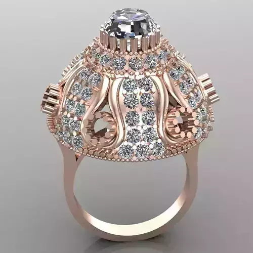 Wedding Engagement Women Ring 3D print model