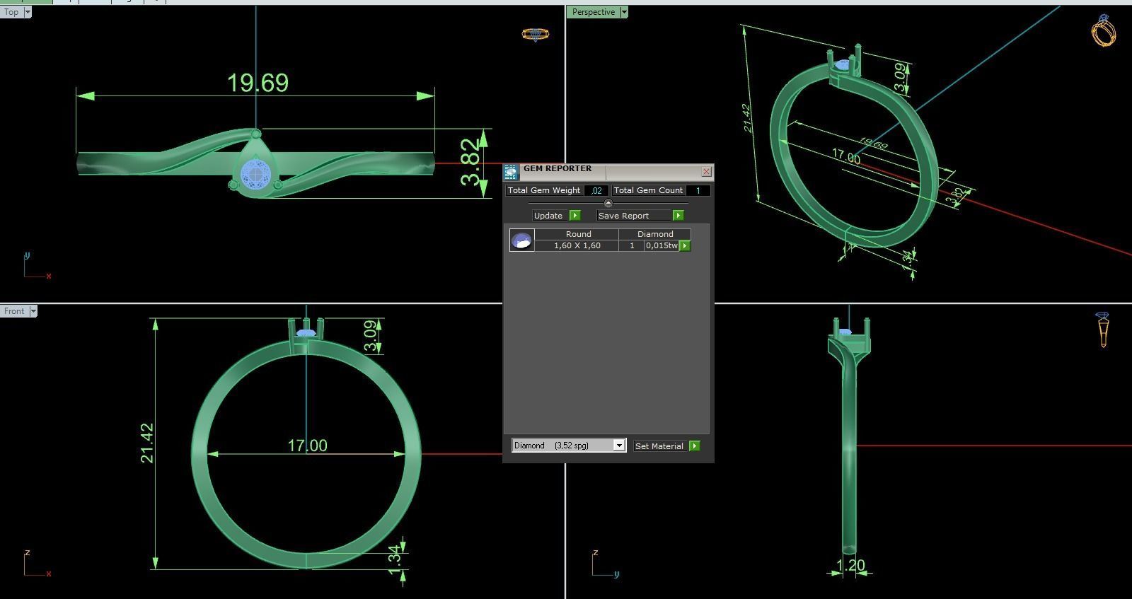 Minimalist Ring 617 3D print model_8