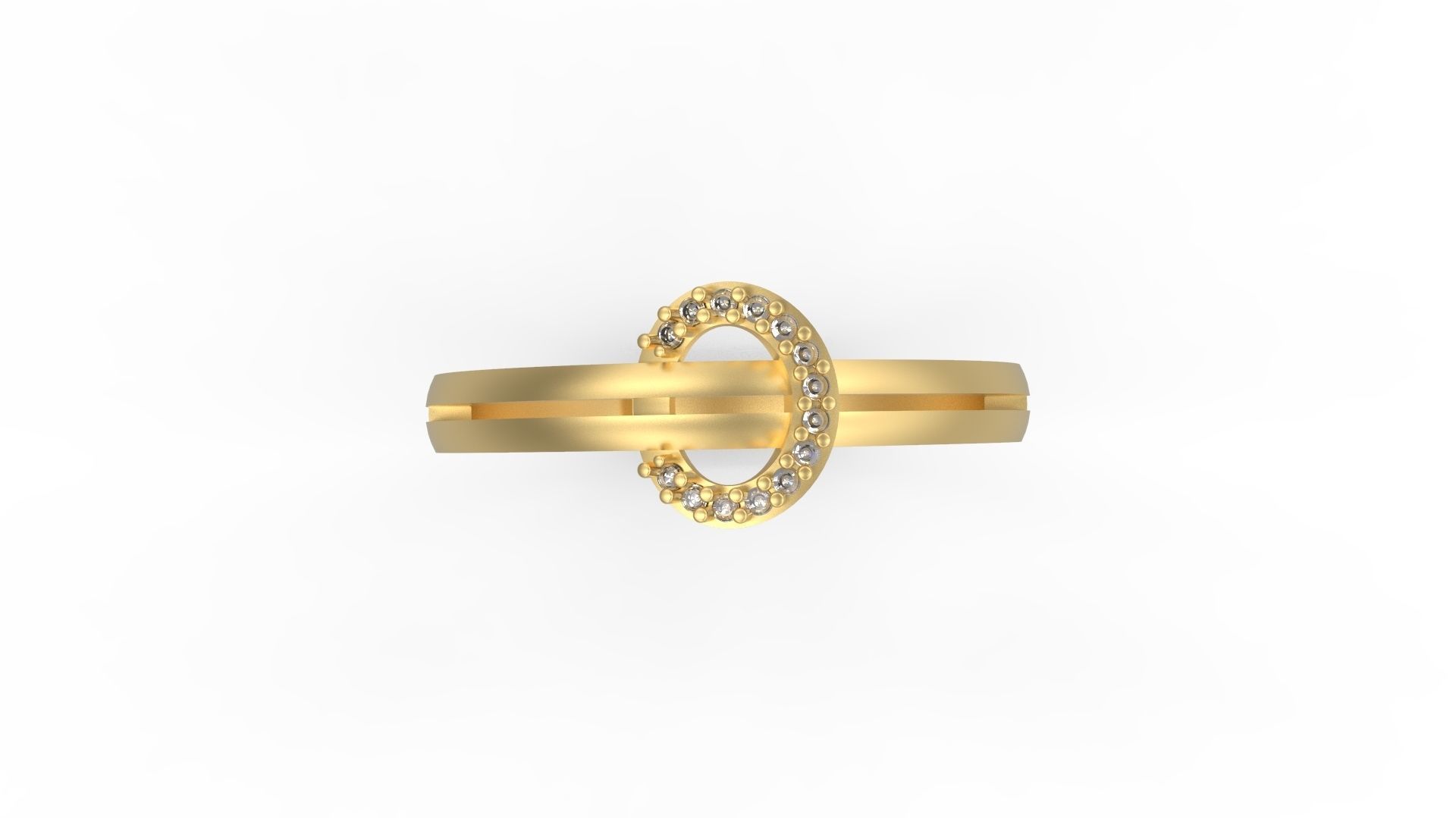 Minimalist Ring 609 3D print model_4