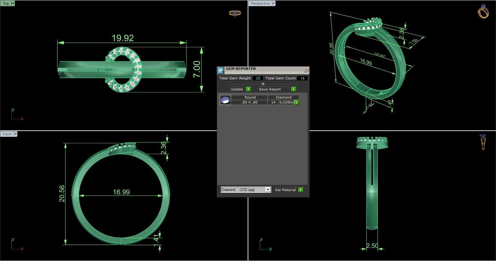 Minimalist Ring 609 3D print model_8